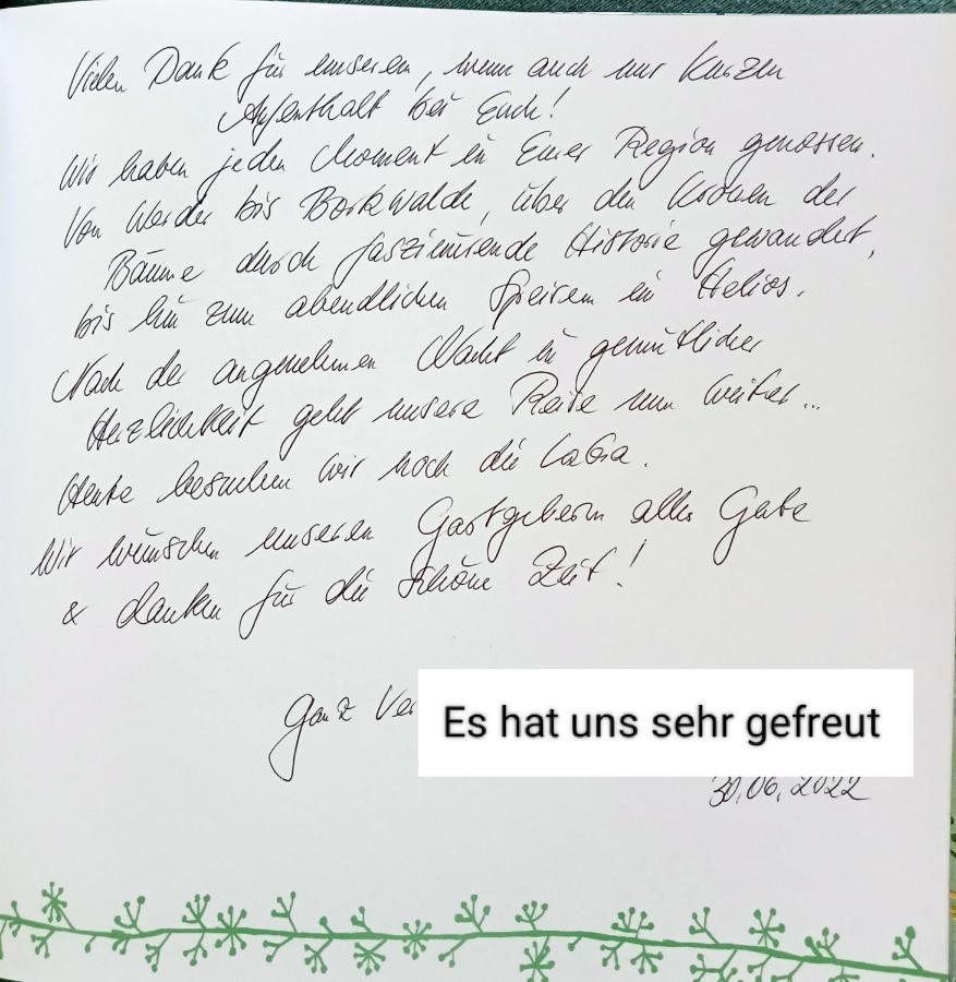 Ferienzimmer Waldzauber Borkwalde Zewnętrze zdjęcie